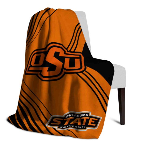 oklahoma state cowboys diagonal stripes orange blanket top rated