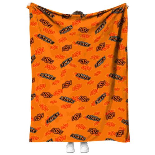 oklahoma state cowboys diehard fans orange blanket best selling
