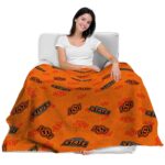 oklahoma state cowboys diehard fans orange blanket latest model