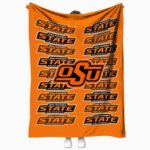 oklahoma state cowboys fan pride orange blanket best selling
