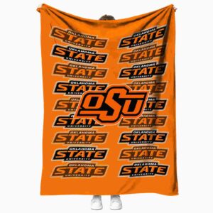 oklahoma state cowboys fan pride orange blanket best selling