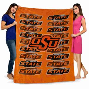 oklahoma state cowboys fan pride orange blanket fashion forward