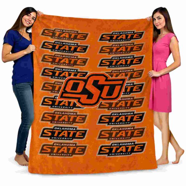 oklahoma state cowboys fan pride orange blanket fashion forward