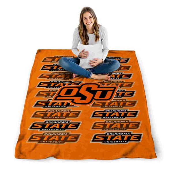 oklahoma state cowboys fan pride orange blanket high quality