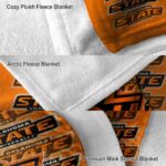 oklahoma state cowboys fan pride orange blanket premium grade