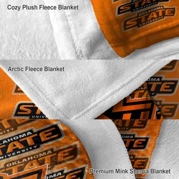 oklahoma state cowboys fan pride orange blanket premium grade