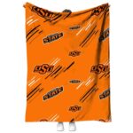 oklahoma state cowboys fan spirit orange blanket best selling