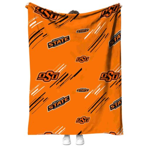oklahoma state cowboys fan spirit orange blanket best selling