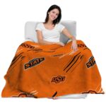 oklahoma state cowboys fan spirit orange blanket best selling