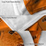 oklahoma state cowboys fan spirit orange blanket best selling