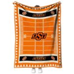 oklahoma state cowboys football field orange blanket best selling
