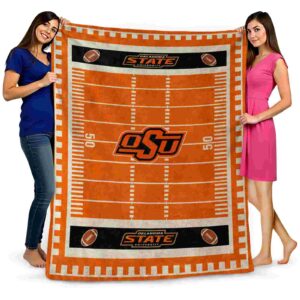 oklahoma state cowboys football field orange blanket fashion forward