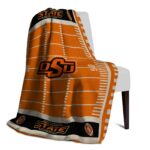 oklahoma state cowboys football field orange blanket best selling