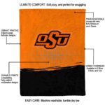 oklahoma state cowboys gradient dots orange blanket best selling