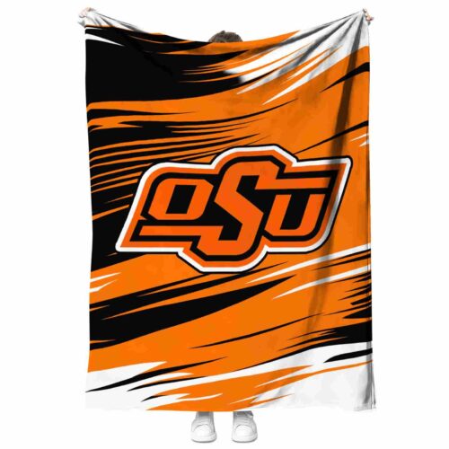 oklahoma state cowboys paint streaks orange white blanket best selling