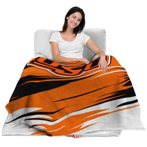 oklahoma state cowboys paint streaks orange white blanket latest model