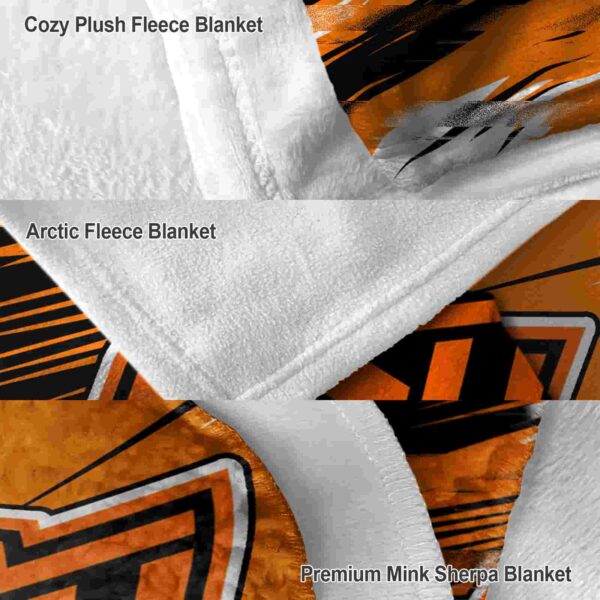 oklahoma state cowboys paint streaks orange white blanket premium grade