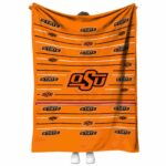 Oklahoma State Cowboys Striped Pattern Orange Blanket 1 oklahoma state cowboys striped pattern orange blanket best selling