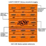 oklahoma state cowboys striped pattern orange blanket best selling
