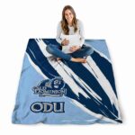 old dominion monarchs brushstrokes blue white blanket high quality