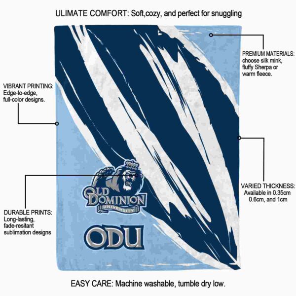 old dominion monarchs brushstrokes blue white blanket new arrival