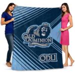 old dominion monarchs diagonal stripes blue blanket best selling