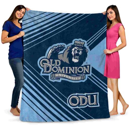 old dominion monarchs diagonal stripes blue blanket fashion forward