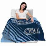 old dominion monarchs diagonal stripes blue blanket best selling