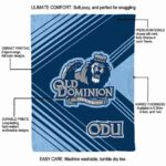 old dominion monarchs diagonal stripes blue blanket best selling
