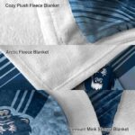old dominion monarchs diagonal stripes blue blanket best selling