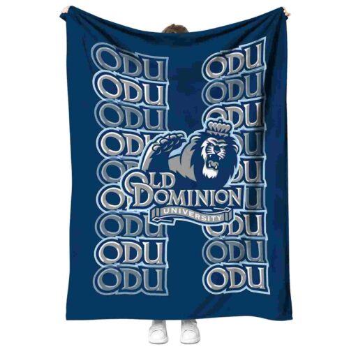 old dominion monarchs fan pride blue blanket best selling