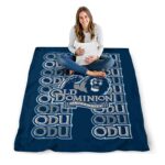 old dominion monarchs fan pride blue blanket best selling