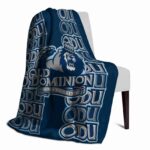 old dominion monarchs fan pride blue blanket best selling