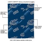 old dominion monarchs fan spirit blue blanket best selling