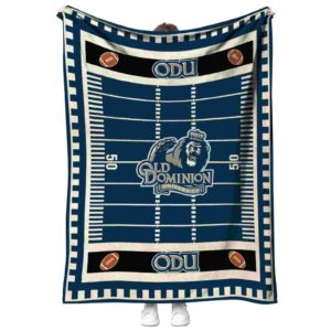 old dominion monarchs football field blue blanket best selling