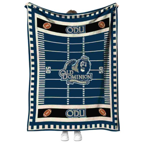 old dominion monarchs football field blue blanket best selling