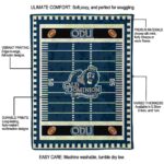 old dominion monarchs football field blue blanket best selling