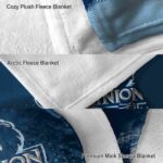 old dominion monarchs gradient dots blue blanket premium grade