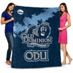 old dominion monarchs grunge texture blue blanket best selling