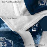old dominion monarchs grunge texture blue blanket best selling
