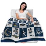 old dominion monarchs mickey minnie blue white blanket best selling
