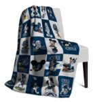 old dominion monarchs mickey minnie blue white blanket best selling