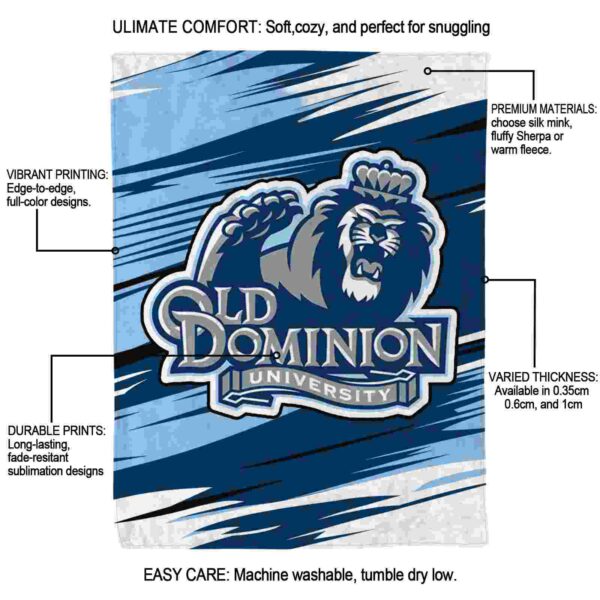 old dominion monarchs paint streaks blue white blanket new arrival