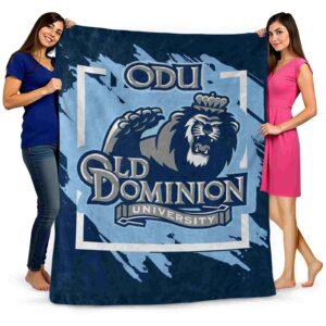 old dominion monarchs splatter effect blue blanket fashion forward