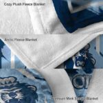 old dominion monarchs splatter effect blue blanket premium grade