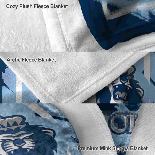 old dominion monarchs splatter effect blue blanket premium grade