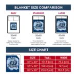 old dominion monarchs splatter effect blue blanket trendy