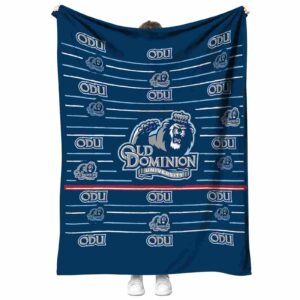 old dominion monarchs striped pattern blue blanket best selling