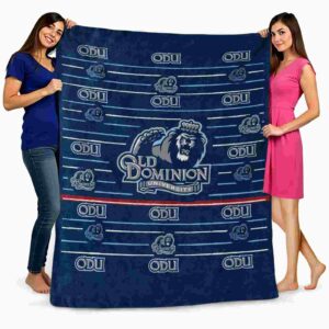 old dominion monarchs striped pattern blue blanket fashion forward