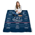 old dominion monarchs striped pattern blue blanket high quality